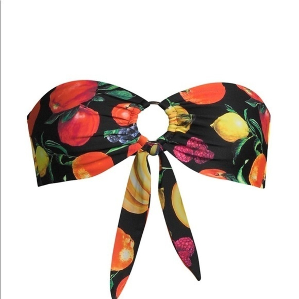 NWT WeWoreWhat Ring Bandeau Bikini Top
